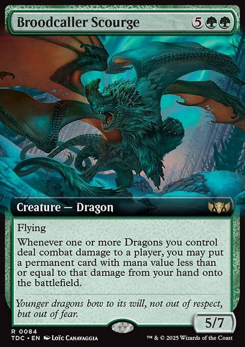 Broodcaller Scourge, Tarkir: Dragonstorm Commander #84, Magic: The Gathering card