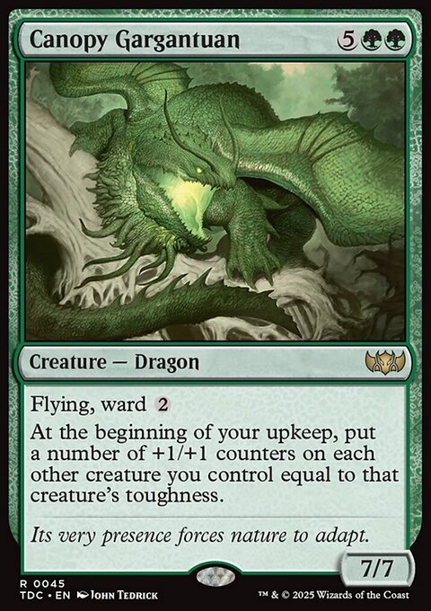 Canopy Gargantuan, Tarkir: Dragonstorm Commander #45, Magic: The Gathering card