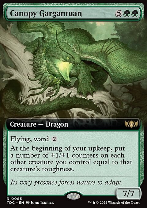 Canopy Gargantuan, Tarkir: Dragonstorm Commander #85, Magic: The Gathering card