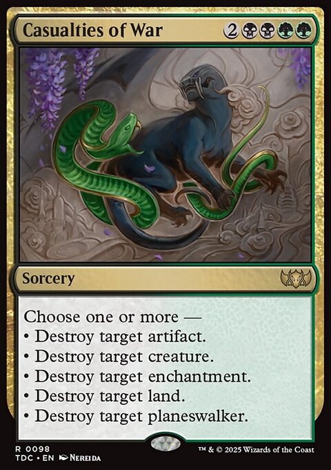 Casualties of War, Tarkir: Dragonstorm Commander #98, Magic: The Gathering card