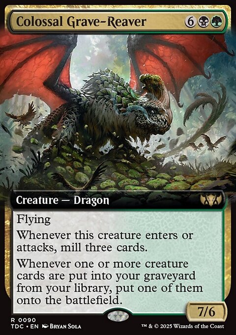 Colossal Grave-Reaver, Tarkir: Dragonstorm Commander #90, Magic: The Gathering card