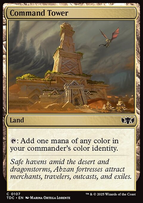 Command Tower, Tarkir: Dragonstorm Commander #107, Magic: The Gathering card