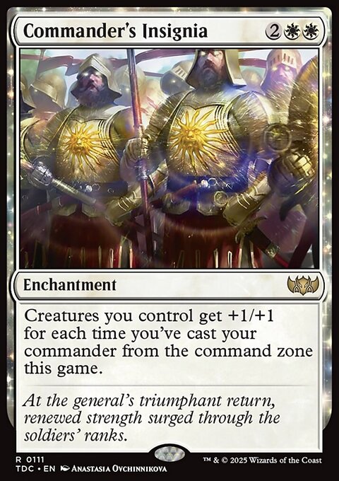 Commander's Insignia, Tarkir: Dragonstorm Commander #111, Magic: The Gathering card