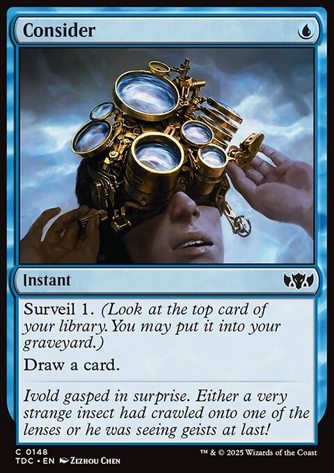 Consider, Tarkir: Dragonstorm Commander #148, Magic: The Gathering card