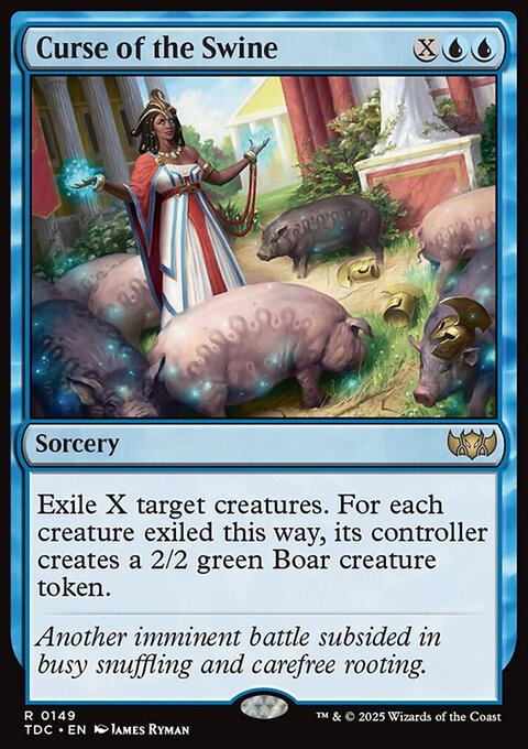 Curse of the Swine, Tarkir: Dragonstorm Commander #149, Magic: The Gathering card