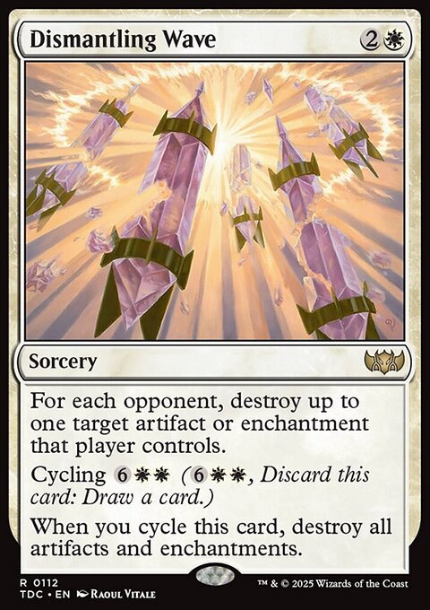 Dismantling Wave, Tarkir: Dragonstorm Commander #112, Magic: The Gathering card