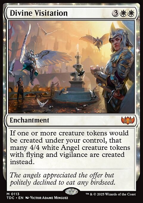 Divine Visitation, Tarkir: Dragonstorm Commander #113, Magic: The Gathering card
