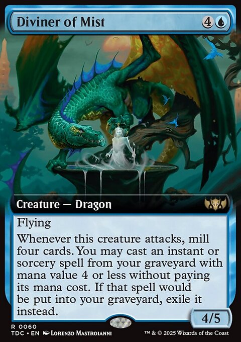 Diviner of Mist, Tarkir: Dragonstorm Commander #60, Magic: The Gathering card