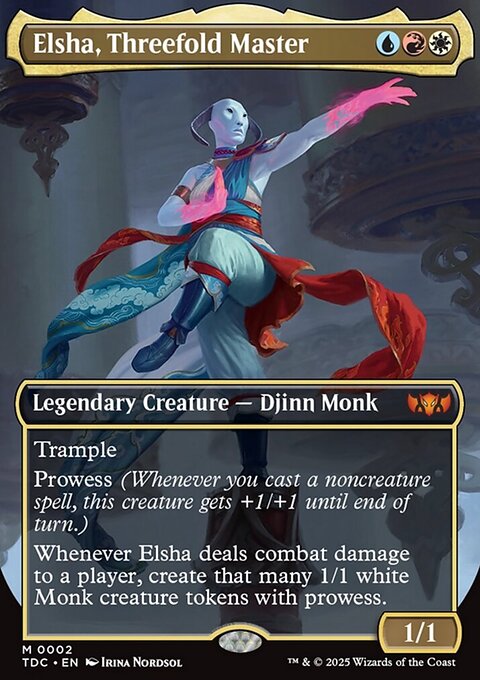 Elsha, Threefold Master, Tarkir: Dragonstorm Commander #2, Magic: The Gathering card