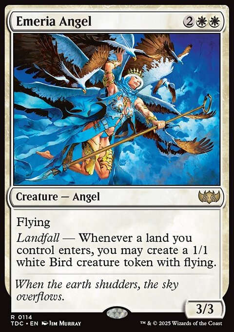 Emeria Angel, Tarkir: Dragonstorm Commander #114, Magic: The Gathering card