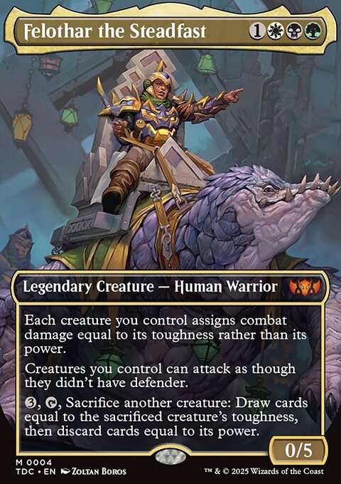 Felothar the Steadfast, Tarkir: Dragonstorm Commander #4, Magic: The Gathering card