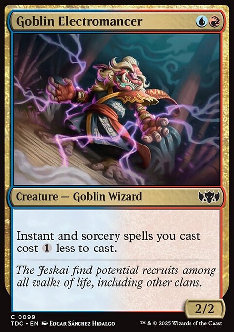 Goblin Electromancer, Tarkir: Dragonstorm Commander #99, Magic: The Gathering card