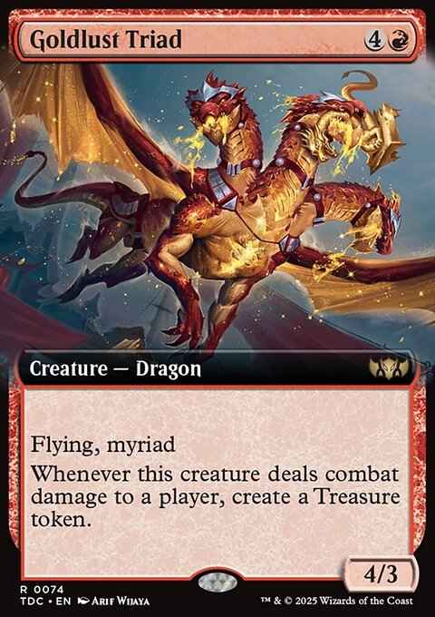 Goldlust Triad, Tarkir: Dragonstorm Commander #74, Magic: The Gathering card