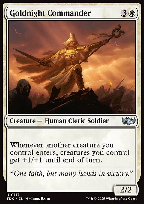 Goldnight Commander, Tarkir: Dragonstorm Commander #117, Magic: The Gathering card