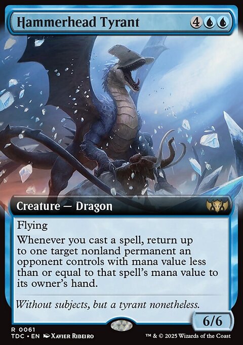 Hammerhead Tyrant, Tarkir: Dragonstorm Commander #61, Magic: The Gathering card