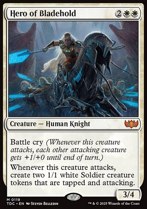 Hero of Bladehold, Tarkir: Dragonstorm Commander #119, Magic: The Gathering card