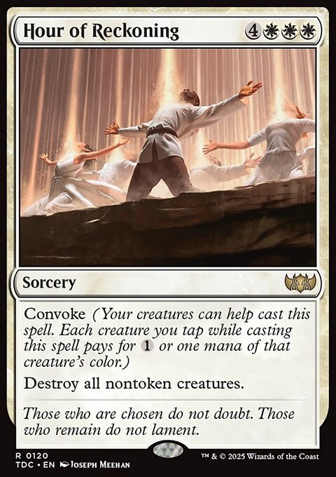 Hour of Reckoning, Tarkir: Dragonstorm Commander #120, Magic: The Gathering card