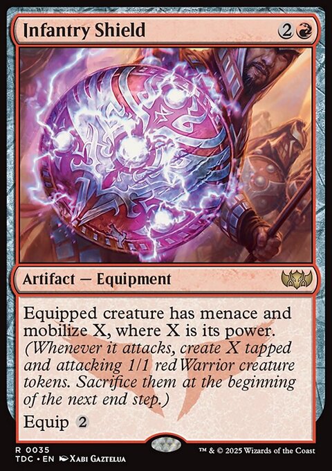 Infantry Shield, Tarkir: Dragonstorm Commander #35, Magic: The Gathering card