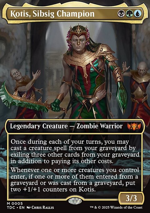 Kotis, Sibsig Champion, Tarkir: Dragonstorm Commander #5, Magic: The Gathering card