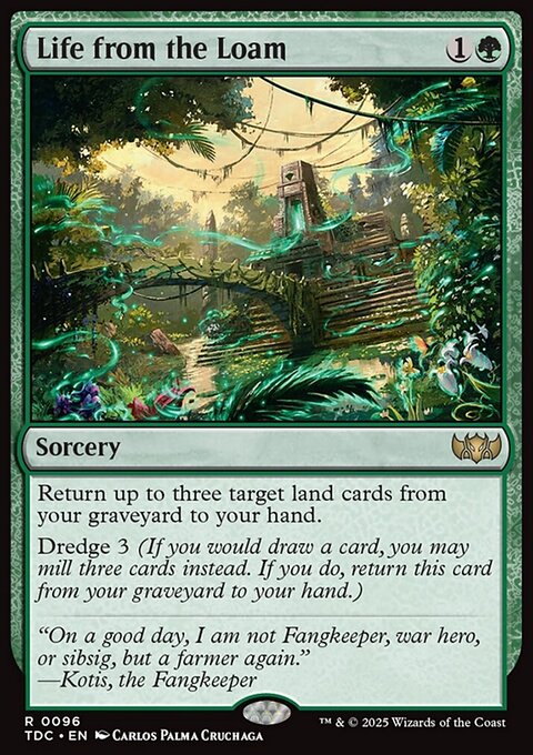 Life from the Loam, Tarkir: Dragonstorm Commander #96, Magic: The Gathering card