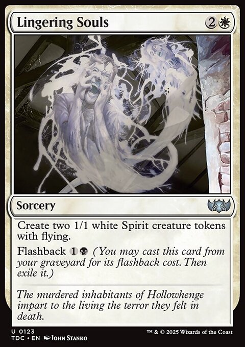 Lingering Souls, Tarkir: Dragonstorm Commander #123, Magic: The Gathering card