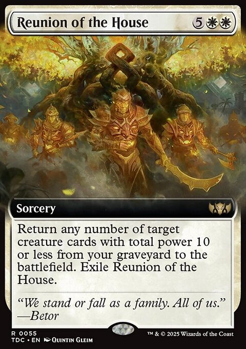 Reunion of the House, Tarkir: Dragonstorm Commander #55, Magic: The Gathering card