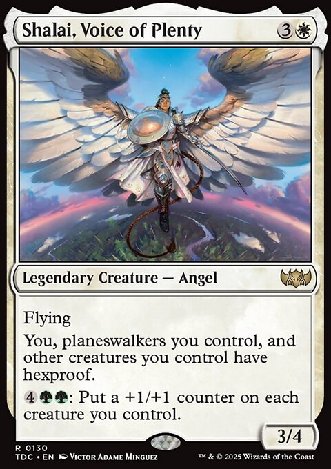 Shalai, Voice of Plenty, Tarkir: Dragonstorm Commander #130, Magic: The Gathering card