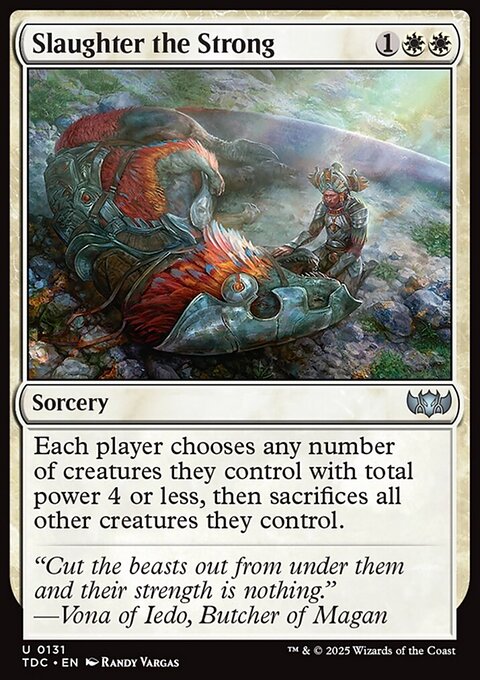 Slaughter the Strong, Tarkir: Dragonstorm Commander #131, Magic: The Gathering card