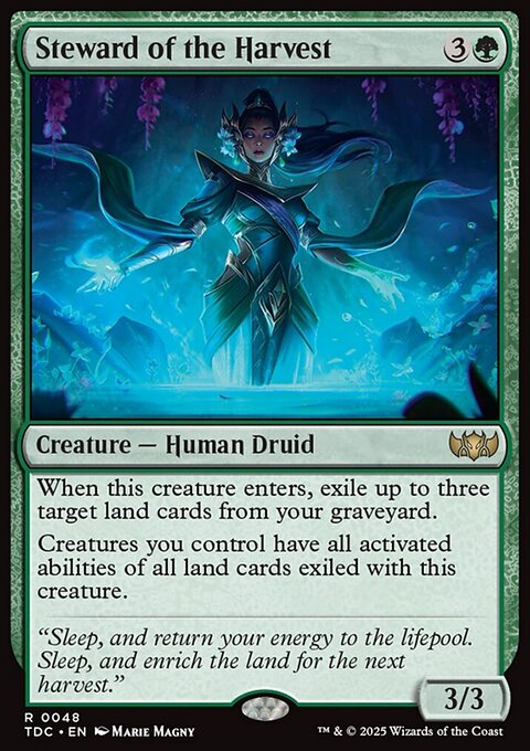 Steward of the Harvest, Tarkir: Dragonstorm Commander #48, Magic: The Gathering card