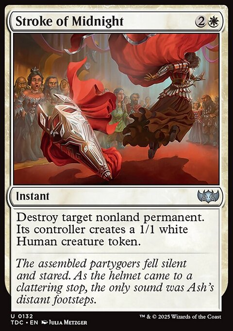 Stroke of Midnight, Tarkir: Dragonstorm Commander #132, Magic: The Gathering card