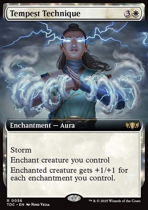 Tempest Technique, Tarkir: Dragonstorm Commander #56, Magic: The Gathering card