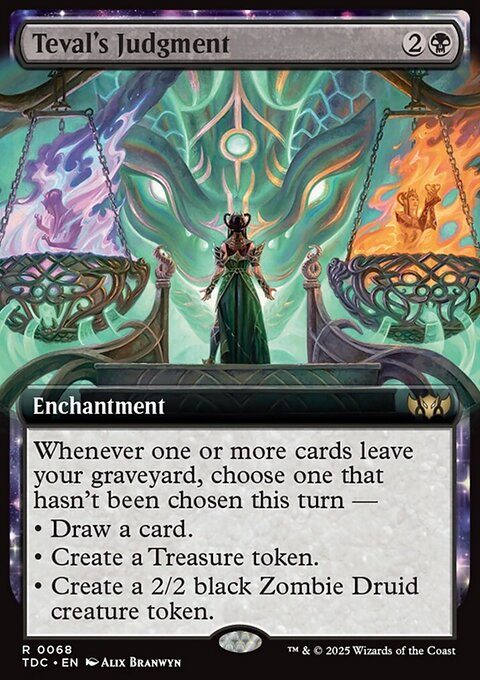 Teval's Judgment, Tarkir: Dragonstorm Commander #68, Magic: The Gathering card
