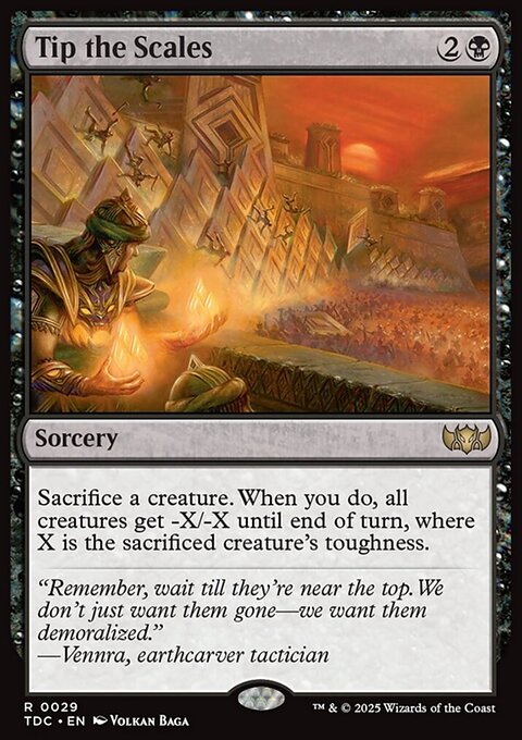 Tip the Scales, Tarkir: Dragonstorm Commander #29, Magic: The Gathering card