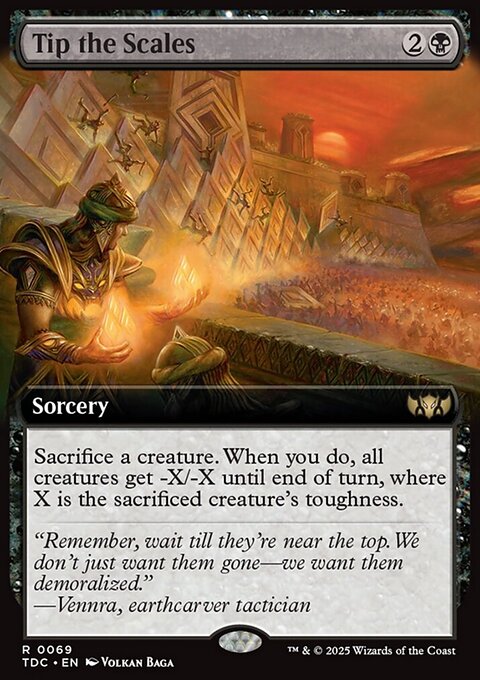 Tip the Scales, Tarkir: Dragonstorm Commander #69, Magic: The Gathering card