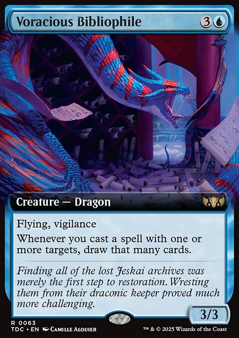 Voracious Bibliophile, Tarkir: Dragonstorm Commander #63, Magic: The Gathering card