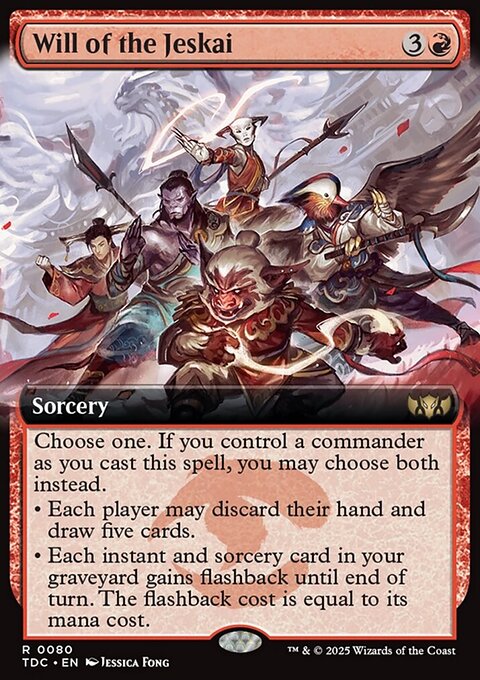 Will of the Jeskai, Tarkir: Dragonstorm Commander #80, Magic: The Gathering card