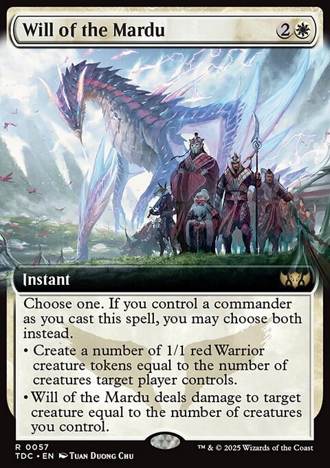 Will of the Mardu, Tarkir: Dragonstorm Commander #57, Magic: The Gathering card