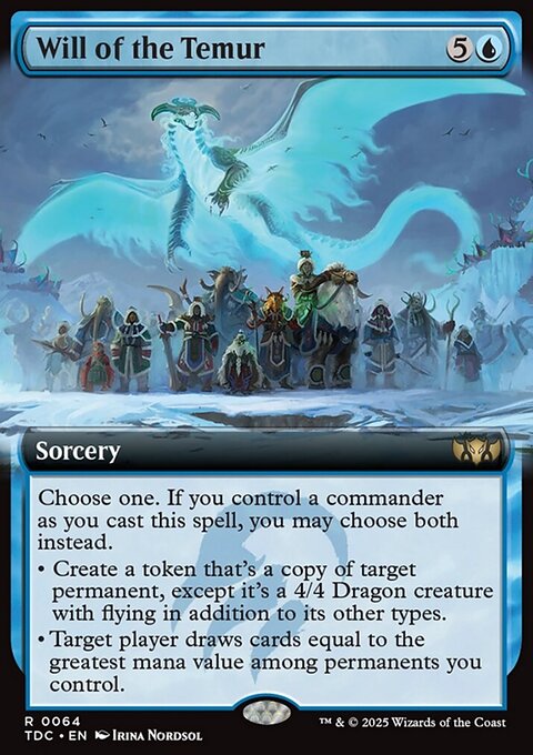 Will of the Temur, Tarkir: Dragonstorm Commander #64, Magic: The Gathering card