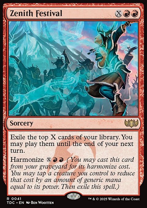 Zenith Festival, Tarkir: Dragonstorm Commander #41, Magic: The Gathering card