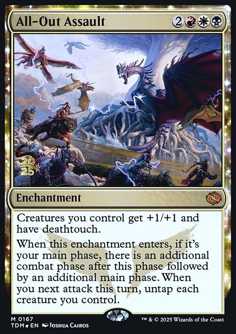 All-Out Assault, Tarkir: Dragonstorm Promos #167s, Magic: The Gathering card