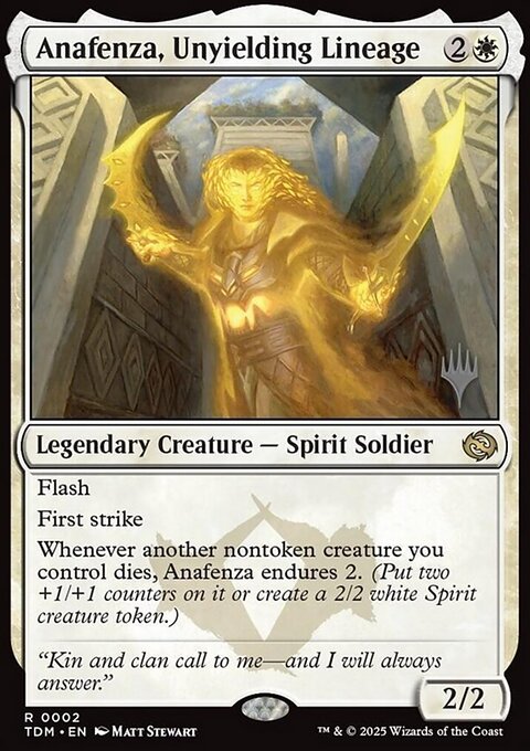 Anafenza, Unyielding Lineage, Tarkir: Dragonstorm Promos #2p, Magic: The Gathering card