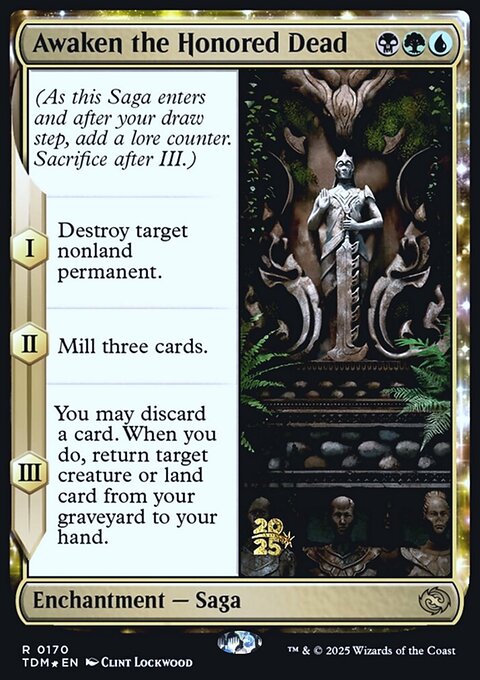 Awaken the Honored Dead, Tarkir: Dragonstorm Promos #170s, Magic: The Gathering card