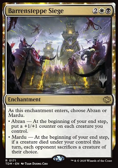 Barrensteppe Siege, Tarkir: Dragonstorm Promos #171p, Magic: The Gathering card