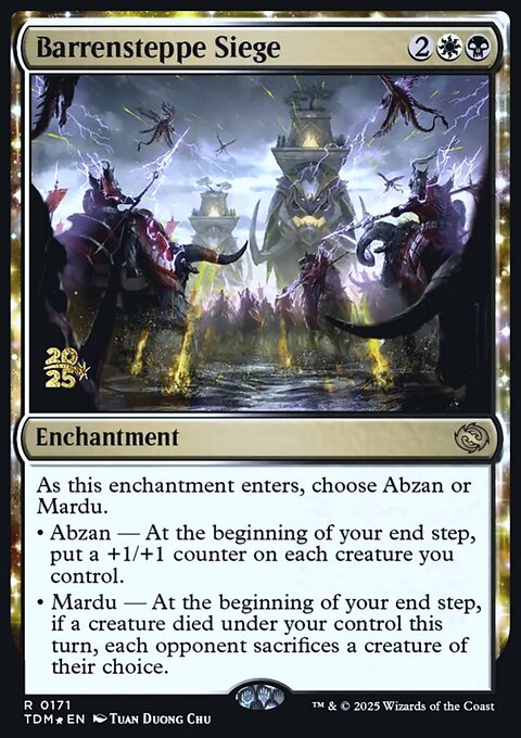 Barrensteppe Siege, Tarkir: Dragonstorm Promos #171s, Magic: The Gathering card