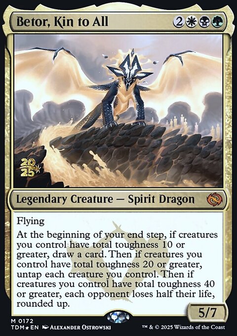 Betor, Kin to All, Tarkir: Dragonstorm Promos #172s, Magic: The Gathering card