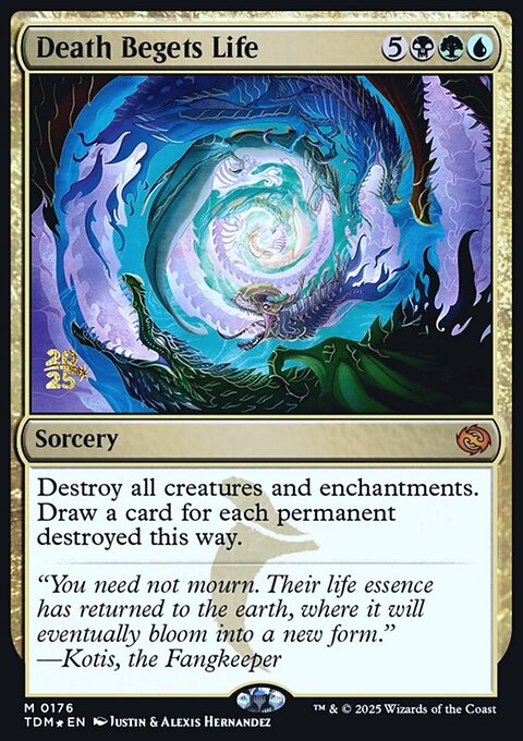 Death Begets Life, Tarkir: Dragonstorm Promos #176s, Magic: The Gathering card