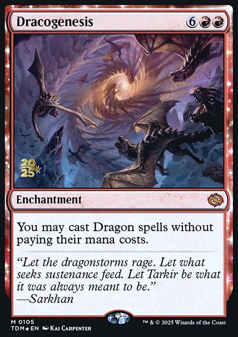 Dracogenesis, Tarkir: Dragonstorm Promos #105s, Magic: The Gathering card