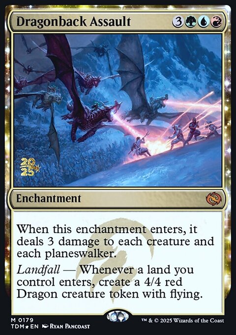 Dragonback Assault, Tarkir: Dragonstorm Promos #179s, Magic: The Gathering card