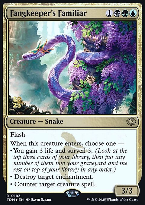 Fangkeeper's Familiar, Tarkir: Dragonstorm Promos #183s, Magic: The Gathering card