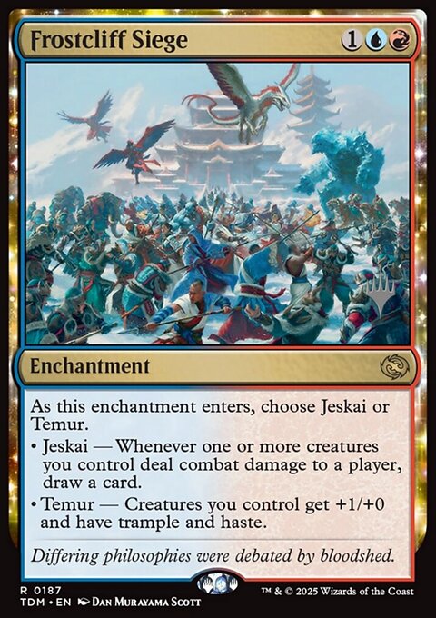Frostcliff Siege, Tarkir: Dragonstorm Promos #187p, Magic: The Gathering card